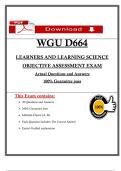 D664 Objective Assessment Exam &lpar;2025 &sol; 2026&rpar; Actual Questions and Revised Answers with Rationales&comma; &lpar;A&plus; Guarantee&rpar;