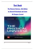 Test Bank  The Physical Universe&comma; 18th Edition  by Konrad B Krauskopf and Carter  All Chapters Covered 