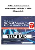 Wilkins clinical assessment in  respiratory care 8th edition by Huber&comma;  Chapters 1 - 21