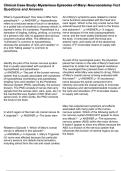 Clinical Case Study&colon; Mysterious Episodes of Mary&colon; Neuroanatomy Test Questions and Answers