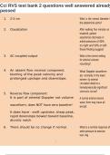 Cci RVS test bank 2 questions well answered already passed