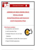 BLS Final Exam &lpar;3 Complete Versions&rpar; &ndash; 2025 &ndash; Actual Questions and Answers with 100&percnt; Pass Guarantee
