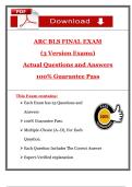 American Red Cross BLS Final Exam &ndash; 2025 &ndash; Actual Questions and Answers with 100&percnt; Pass Guarantee