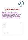 BIOS 252 Exam 1 Chamberlain University Multiple Choice 2025&sol;2026 Latest Questions & Answers 100&percnt; Accurate Solutions For Guaranteed Success &vert; Expert-Verified&comma; Graded A&plus;