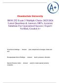 BIOS 252 Exam 3  Chamberlain University Multiple Choice 2025&sol;2026 Latest Questions & Answers 100&percnt; Accurate Solutions For Guaranteed Success &vert; Expert-Verified&comma; Graded A&plus;