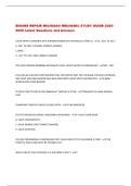ENGINE REPAIR MICHIGAN MECHANIC STUDY GUIDE 2025 2026 Latest Questions and Answers