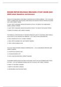 ENGINE REPAIR MICHIGAN MECHANIC STUDY GUIDE 2025 2026 Latest Questions and Answers