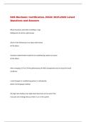 SOS Mechanic Certification- HVAC 2025-2026 Latest  Questions and Answers 