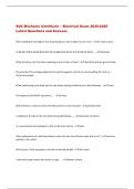 SOS Mechanic Certificate &ndash; Electrical Exam 2025-2026  Latest Questions and Answers