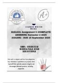 SUS1501 Assignment 5 &lpar;COMPLETE ANSWERS&rpar; Semester 2 2025 &lpar;634299&rpar; - DUE 15 September 2025&semi;100&percnt; trusted &comma;comprehensive and complete reliable solution with clear explanation