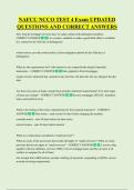 NAFCU NCCO TEST 4 Exam UPDATED  QUESTIONS AND CORRECT ANSWERS