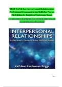 Test Bank for Interpersonal Relationships&colon; Professional Communication Skills for Nurses&comma; 9th Edition by Kathleen Underman Boggs &ndash; Complete Chapters 1&ndash;26 with Rationales