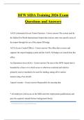 DFW SIDA Training 2026 Exam Questions and Answers