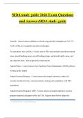 SIDA study guide 2026 Exam Questions and AnswersSIDA study guide