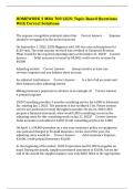 HOMEWORK 2 MBA 700 LSUS&colon; Topic-Based Questions With Correct Solutions
