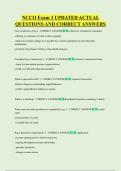 NCCO Exam 3 UPDATED ACTUAL  QUESTIONS AND CORRECT ANSWERS