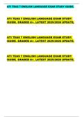 ATI TEAS 7 ENGLISH LANGUAGE EXAM STUDY GUIDE&period;  ATI TEAS 7 ENGLISH LANGUAGE EXAM STUDY  GUIDE&period; GRADED A&plus;&period; LATEST 2025&sol;2026 UPDATE&period;  ATI TEAS 7 ENGLISH LANGUAGE EXAM STUDY  GUIDE&period; GRADED A&plus;&period; LATEST 2025&sol;2026 UPDATE&period;  ATI TEAS 7 ENGLISH LANGUAGE EXAM STUDY  