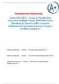 Chem 120 GRCC - Exam 2  Chamberlain University Multiple Choice 2025&sol;2026 Latest Questions & Answers 100&percnt; Accurate Solutions For Guaranteed Success &vert; Expert-Verified&comma; Graded A&plus;