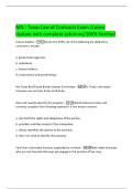 MN - Texas Law of Contracts Exam &vert;Latest Update with complete solutions&sol;100&percnt; Verified