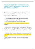 NCLEX TRAINER TEST 6 QUESTIONS AND ANSWERS LATEST 2025-2026 EXAM UPDATE &vert;GRADE A&plus; GUARANTEE