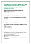 FLORIDA BAIL BONDS STATE EXAM ACTUAL EXAM TEST BANK WITH 300 REAL EXAM QUESTIONS AND 100&percnt; CORRECT VERIFIED ANSWERS &lpar;GUARANTEED PASS&excl;&excl;&rpar;