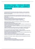 BCH4024 EXAM 1 PURICH REVIEW QUESTIONS WITH 100&percnt; CORRECT ANSWERS 