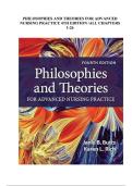 TEST BANK - Philosophies and Theories for Advanced Nursing Practice 4th Edition by Butts & Rich&comma; All 26 Chapters Covered&comma; Verified Latest Edition
