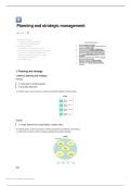 Summary -  Management ( Planning and strategy)
