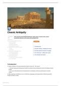 Summary -  European Economic History ( Classic Antiquity) 