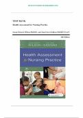 Test Bank for Health Assessment for Nursing Practice&comma; 6th Edition  by Wilson