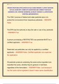 PRIVATE PESTICIDE APPLICATOR ACTUAL EXAM VERSION 3 LATEST 2025&sol;2026  ACTUAL EXAM WITH COMPLETE QUESTIONS AND CORRECT DETAILED  ANSWERS &lpar;100&percnt; VERIFIED ANSWERS&rpar; &vert;ALREADY GRADED A&plus;&vert; &vert;&vert;PROFESSOR  VERIFIED&vert;&vert; &vert;&vert;BRANDNEW&excl;&excl;&excl;&vert;&vert;