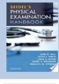 Seidel&rsquo;s Guide to Physical Examination&comma; 9th Edition &ndash; Complete Test Bank with Answers for All Chapters