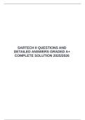  SARTECH II QUESTIONS AND DETAILED ANSWERS GRADED A&plus; COMPLETE SOLUTION 2025&sol;2026