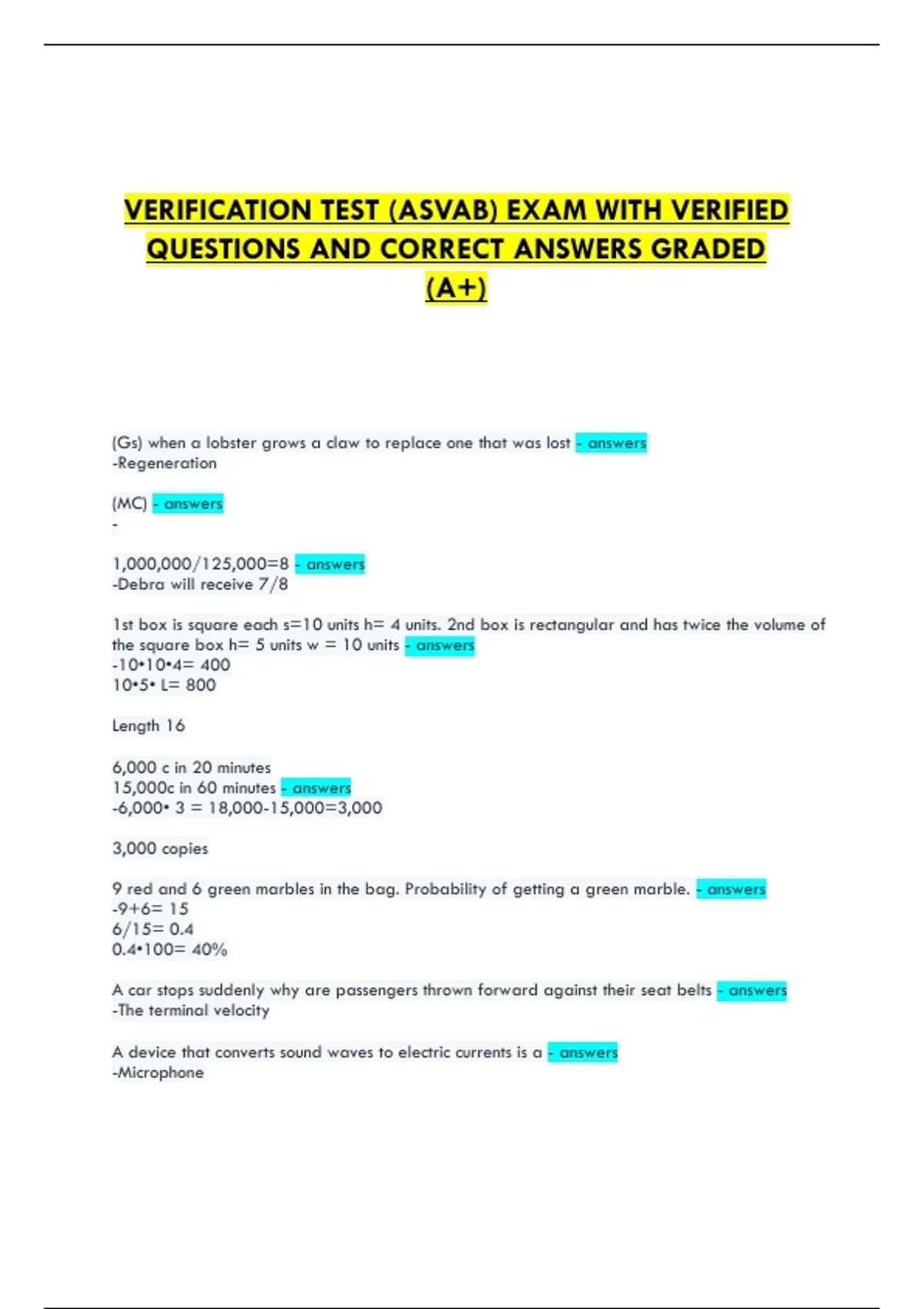 PICAT & ASVAB All Latest Versions Exam Bundle with Updated Practice ...