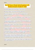 Nur 255 Exam 4 Study Guide Questions with Detailed Answers Graded A&plus; 2025