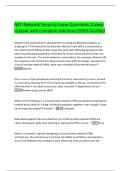 NET-Network Security Exam Questions &vert;Latest Update with complete solutions&sol;100&percnt; Verified