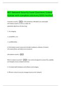 NET-Network Security Exam Questions &vert;Latest Update with complete solutions&sol;100&percnt; Verified