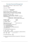 Formules - financieel management
