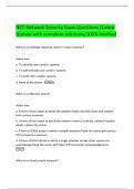 NET-Network Security Exam Questions &vert;Latest Update with complete solutions&sol;100&percnt; Verified