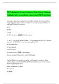 NET-Network Security Exam Questions &vert;Latest Update with complete solutions&sol;100&percnt; Verified