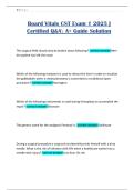 Board Vitals CST Exam 1 2025 &vert; Certified Q&A A&plus; Guide Solution