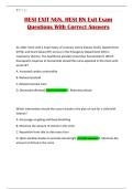 HESI EXIT NGN&comma; HESI RN Exit Exam Questions With Correct Answers