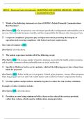 CRCR 1 2025 - HFMA Revenue Cycle Introduction &vert; Complete Questions & Verified Answers &vert; Graded A&plus;