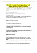 PRAXIS Practice Test 1 Questions with 100&percnt; Verified Correct Answers