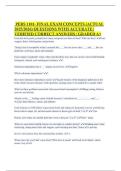 PERS 1101- FINAL EXAM CONCEPTS &lpar;ACTUAL 2025&sol;2026&rpar; QUESTIONS WITH ACCURATE &vert; VERIFIED CORRECT ANSWERS &vert; GRADED A&plus;