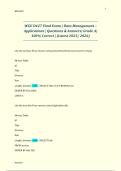 WGU D427 Final Exam &vert; Data Management &ndash;  Applications &vert; Questions & Answers&vert; Grade A&vert;  100&percnt; Correct &vert; &lpar;Latest 2025&sol; 2026&rpar;  