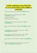 LVMH Certification Exam UPDATED  ACTUAL QUESTIONS AND CORRECT  ANSWERS