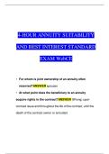 4-Hour Annuity Suitability And Best Interest Standards Exam Webce Questions And Answers 100&percnt; Verified&period;