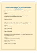 Florida 2-20 Exam Questions and 100&percnt; Correct Answers &vert; Verified Solutions