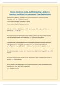 Florida Test Study Guide - Public Adjusting 3-20 &lpar;Set 1&rpar; Questions and 100&percnt; Correct Answers &vert; Verified Solutions